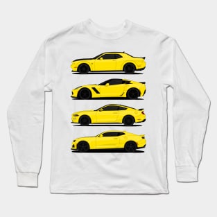 AMERICAN MUSCLE YELLOW Long Sleeve T-Shirt